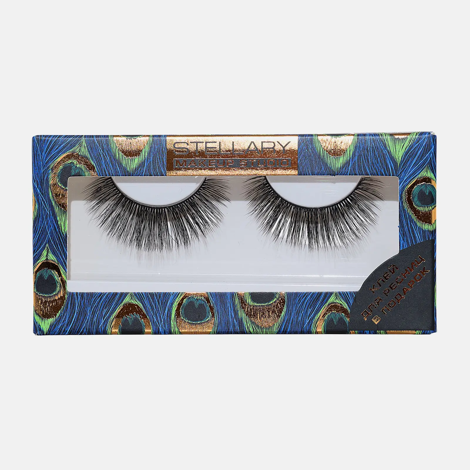 Накладные ресницы с клеем Stellary