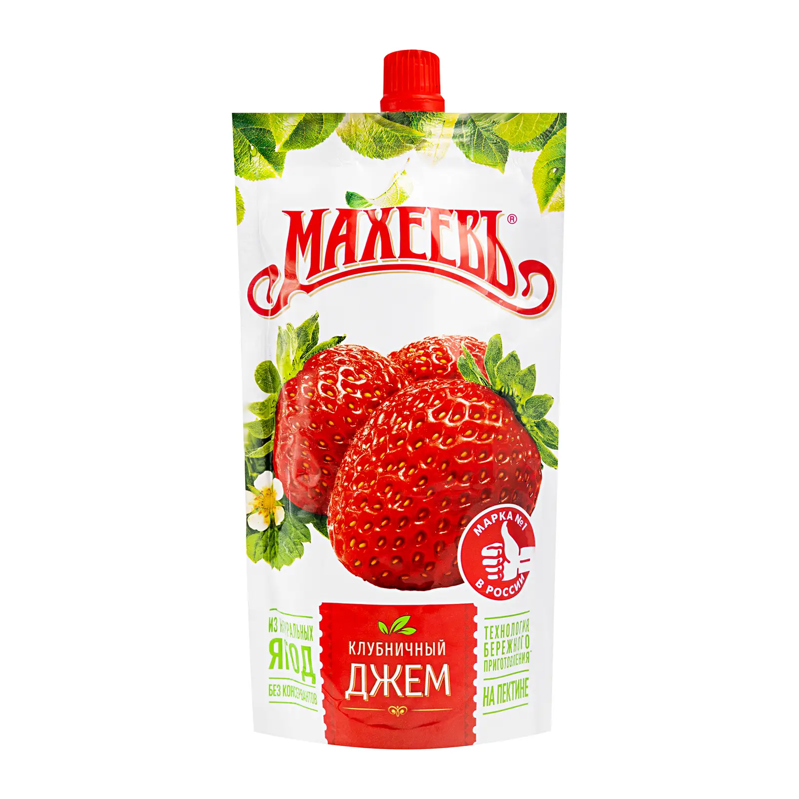 Изображение товара Джем Махеевъ Клубничный 300г натуральное ягодное лакомство