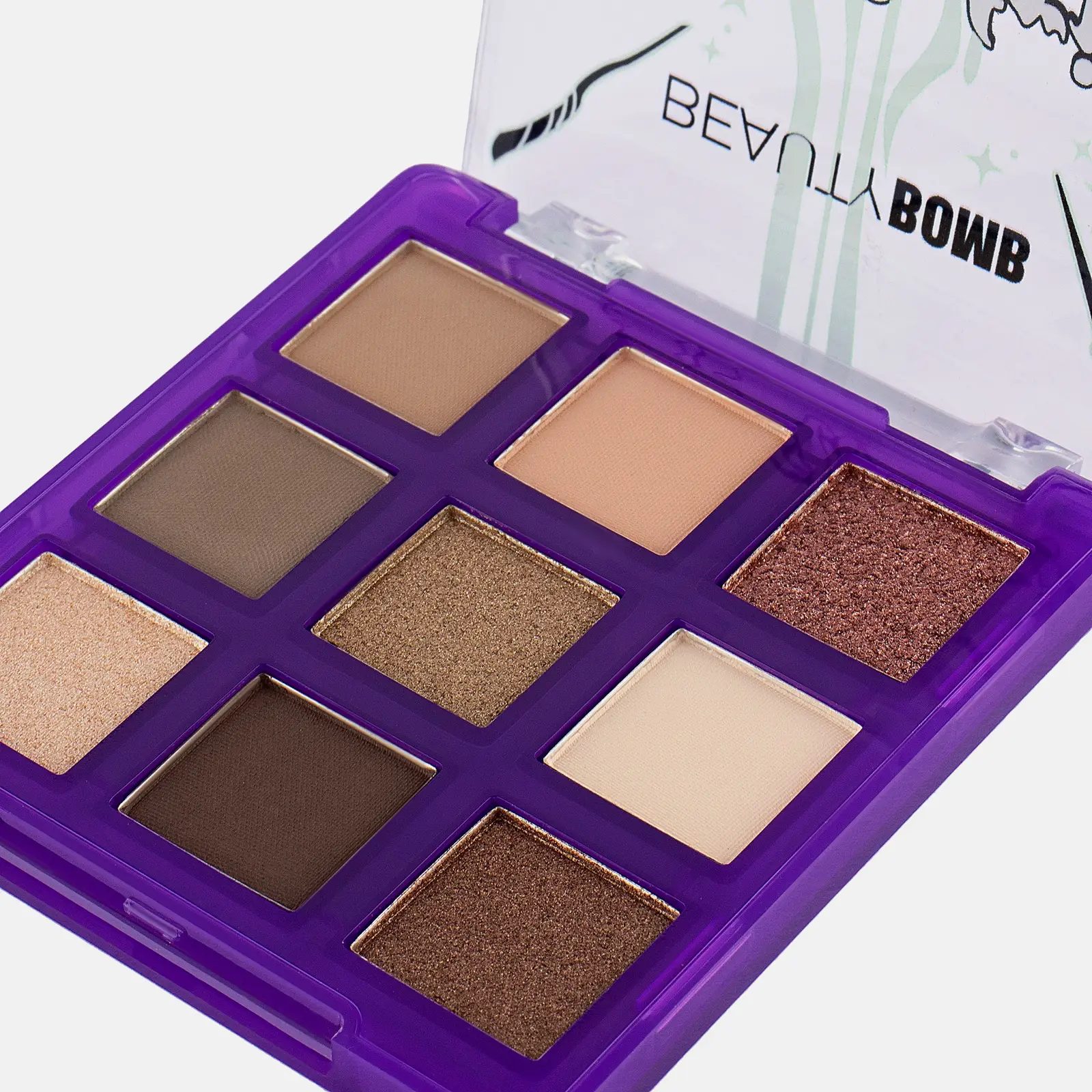 Палетка теней для век Bellatris тон 01 Beauty Bomb