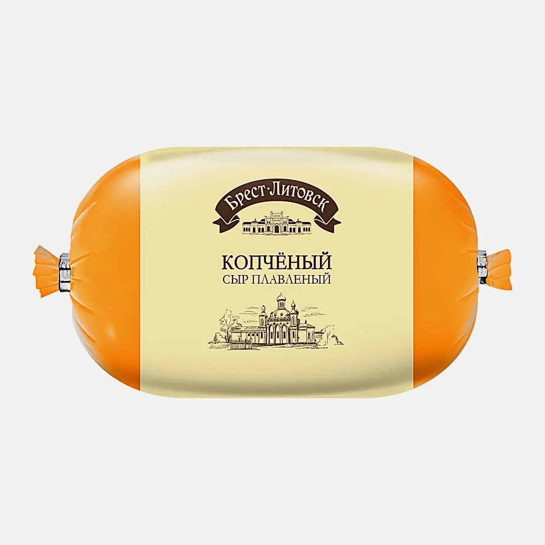 Плавленый сыр колбасный копченый Брест-Литовск 40% 300г