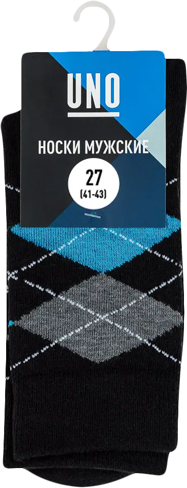 Носки мужские UNO SM13_27n12 черные р27 (41-43)