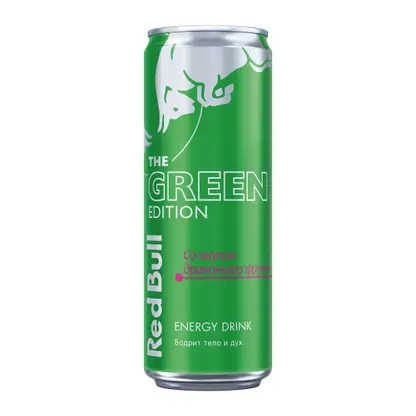 Изображение товара Энергетический напиток Green Edition со вкусом драконьего фрукта Red Bull 473мл Изображение товара Энергетический напиток Green Edition со вкусом драконьего фрукта Red Bull 473мл