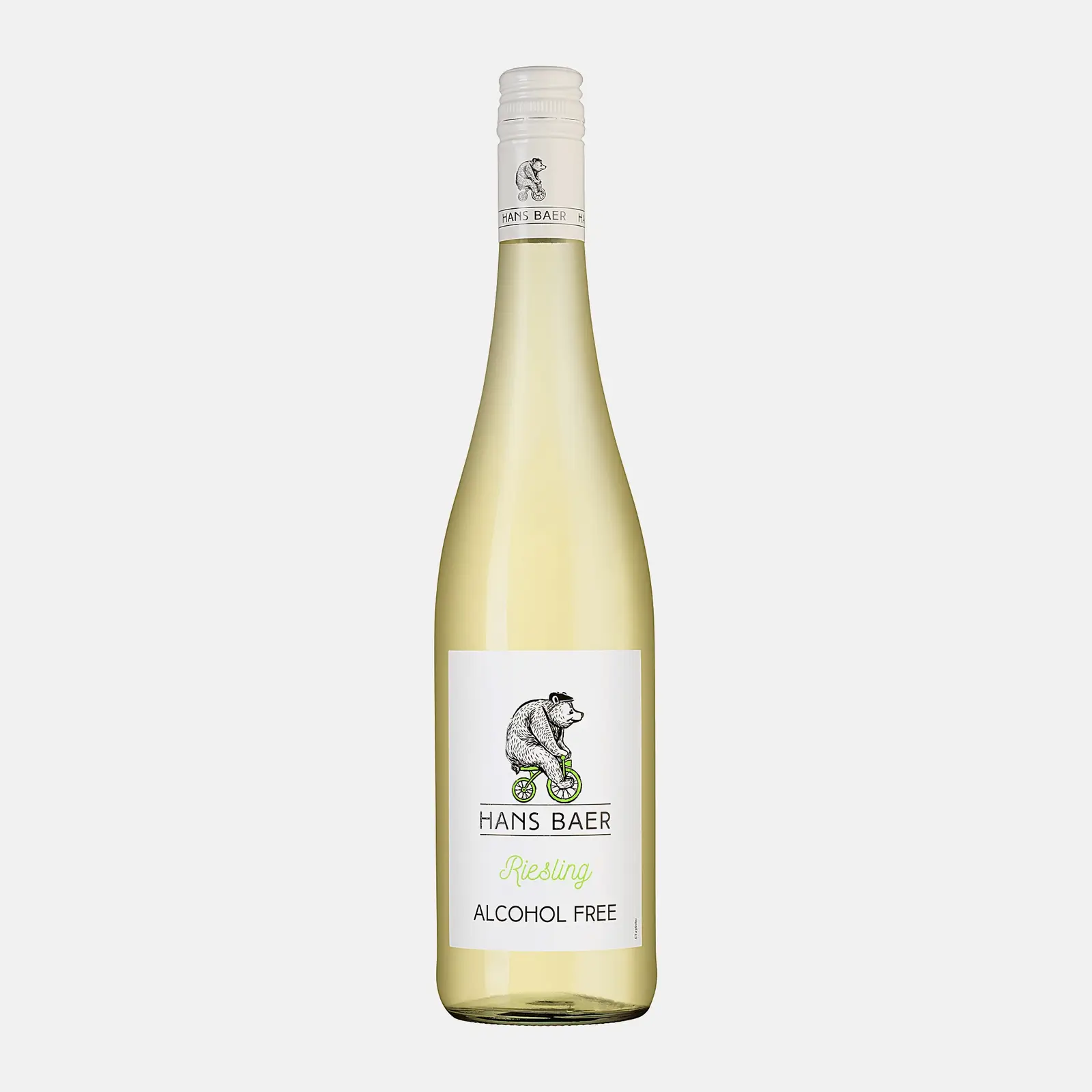 Изображение товара Безалкогольное белое вино Рислинг Hans Baer 750 мл Светлое сладкое