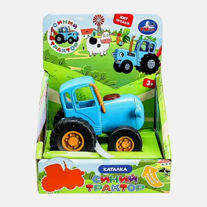 Игрушка-каталка музыкальная Умка Синий трактор