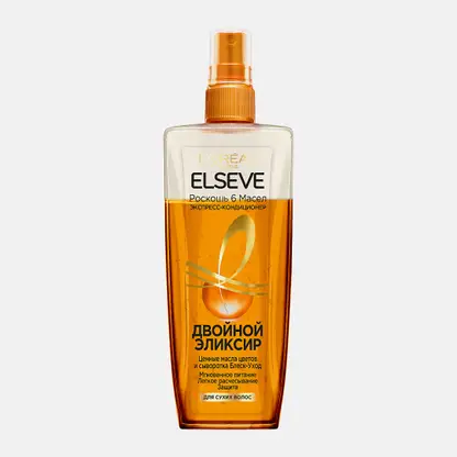 Экспресс-Кондиционер для сухих волос L’Oréal Paris Elseve Двойной эликсир Роскошь 6 масел 200мл