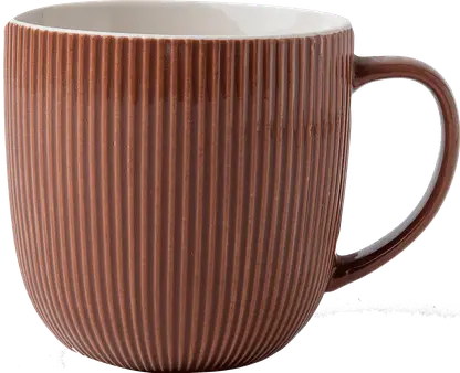 Кружка бежевая фактура-3 фарфор 350мл