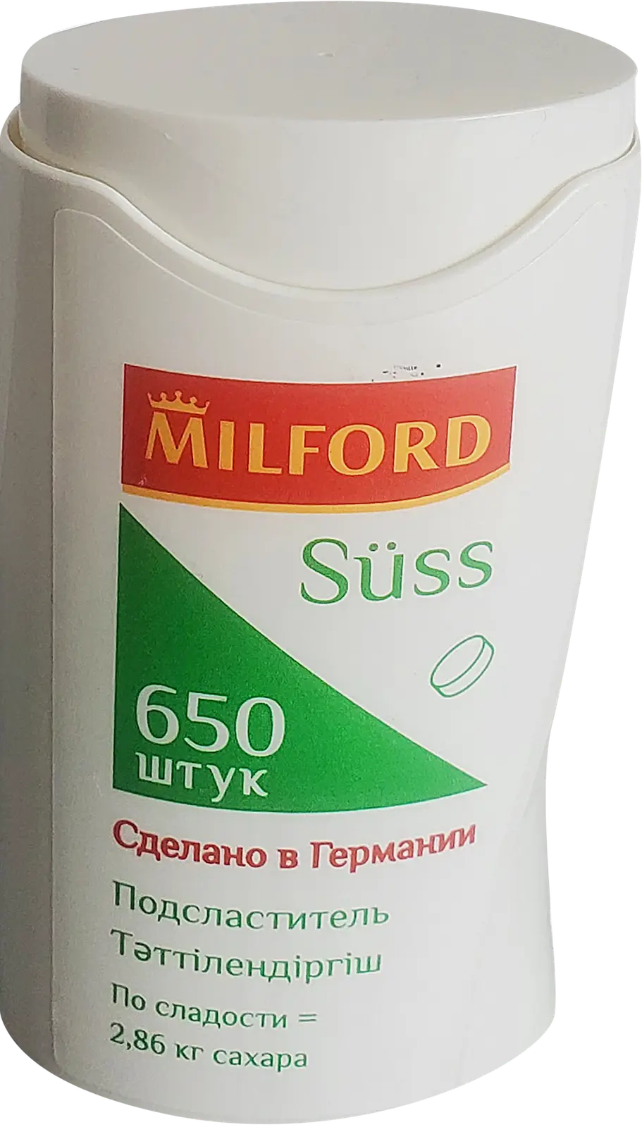 Зюсс Заменитель сахара 650 таблеток Milford 39г