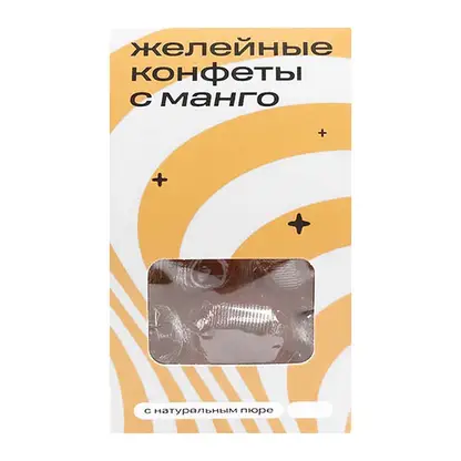 Изображение товара Конфеты желейные с натуральным пюре манго 90г