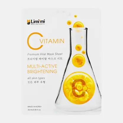 Маска для лица Limimi Тканевая витаминная С 25г