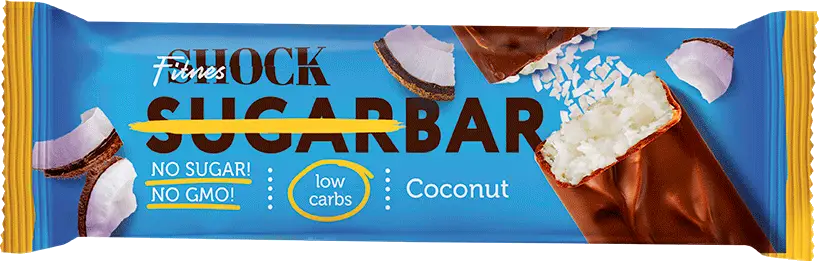 Изображение товара Батончик глазированный Fitnes Shock Кокос 50г