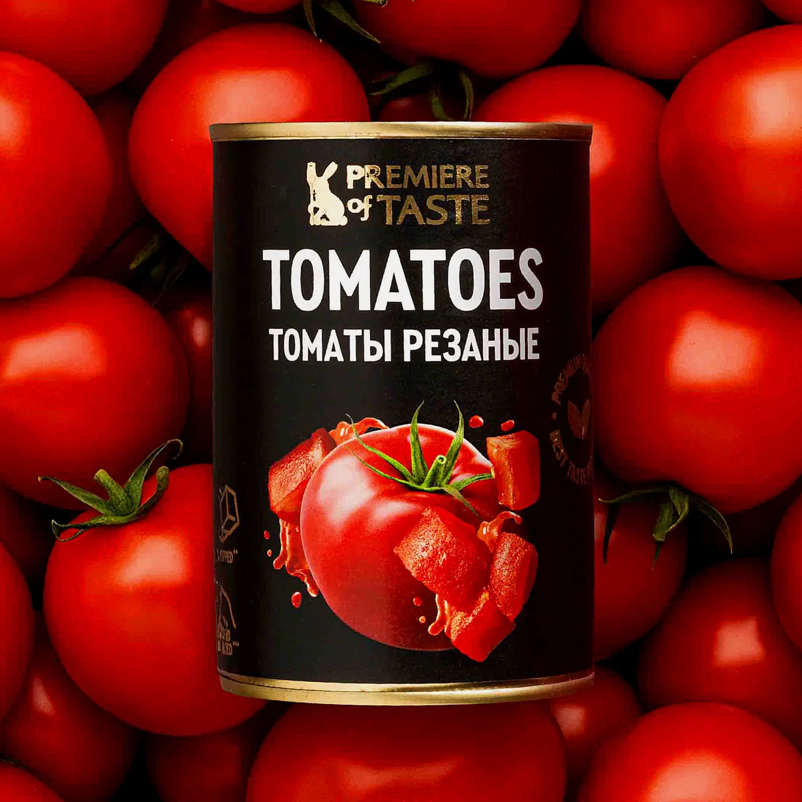 Томаты резаные в собственном соку Premiere of Taste 400г Томаты резаные в собственном соку Premiere of Taste 400г