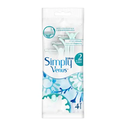 Изображение товара Женские одноразовые бритвы Gillette Satin Care - 4 шт
