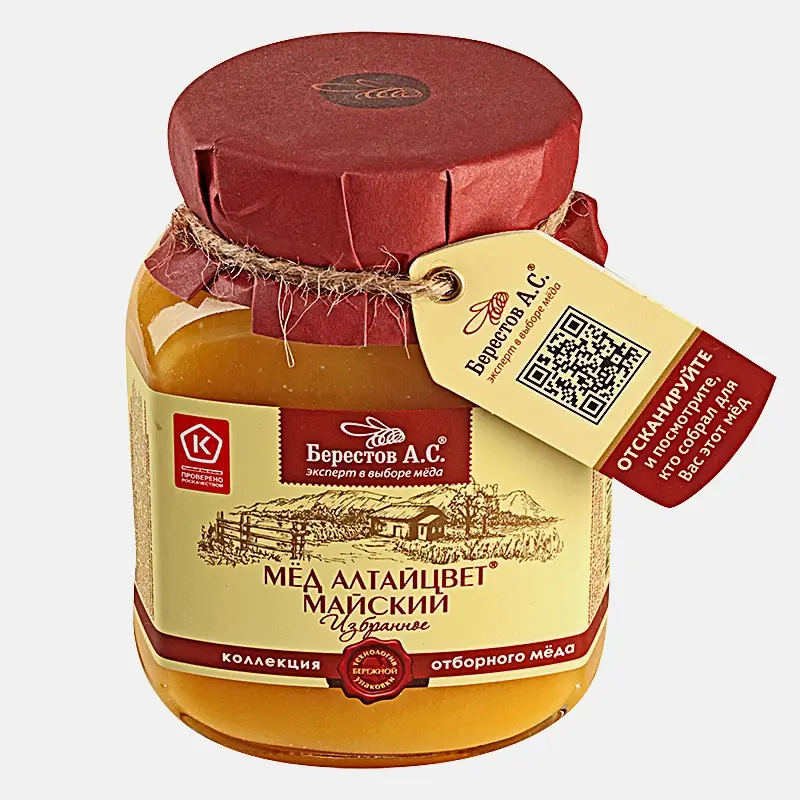 Мед Берестов А.С. Алтайцвет майский липовый 500г