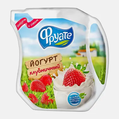 Йогурт Фруате с соком клубники 450г