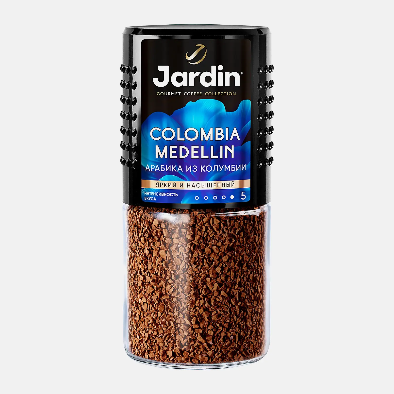 Изображение товара Растворимый кофе Jardin Colombia Medellin 170г с насыщенным ароматом