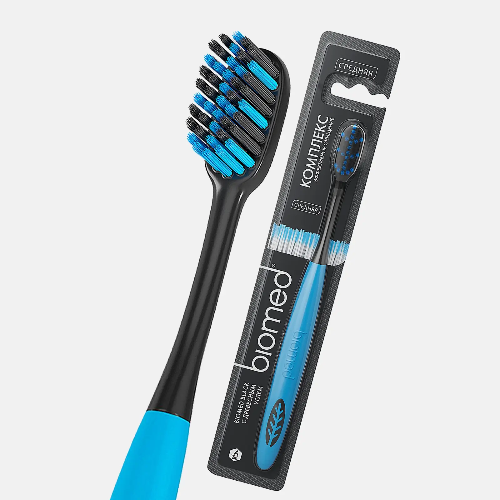 Зубная щетка Biomed Black Medium средней жесткости в ассортименте - фото 4 Зубная щетка Biomed Black Medium средней жесткости в ассортименте - фото 4