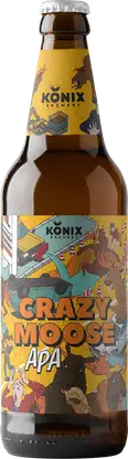 Пиво Konix Apa Crazy Moose светлое нефильтрованное 5.5% 450мл