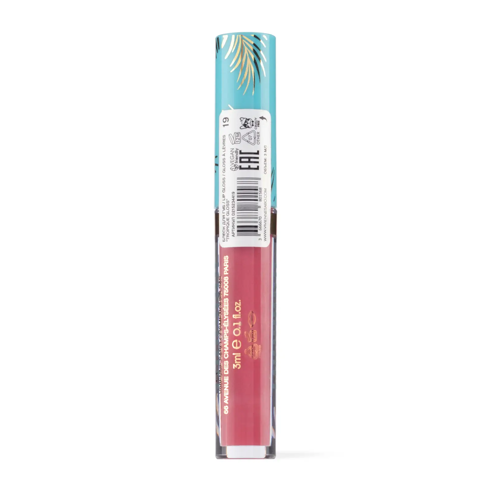 Блеск для губ Vivienne Sabo Tropique Gloss тон 19