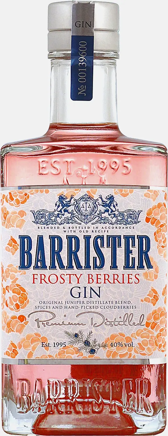 Изображение товара Джин Barrister Frosty Berries 40%, 500 мл - классический напиток с ягодным вкусом и ароматом