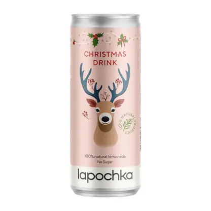 Изображение товара Лимонад Lapochka Christmas Drink 330 мл газированный пряный напиток