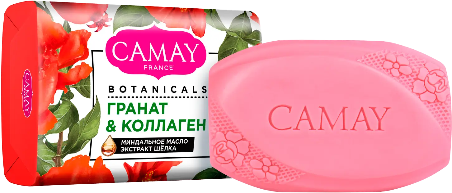 Туалетное мыло Camay Botanicals Цветы граната 85г — в каталоге на сайте  сети Магнит | Краснодар