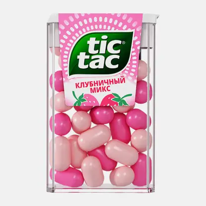 Драже освежающее Клубничный микс Tic Tac 16г