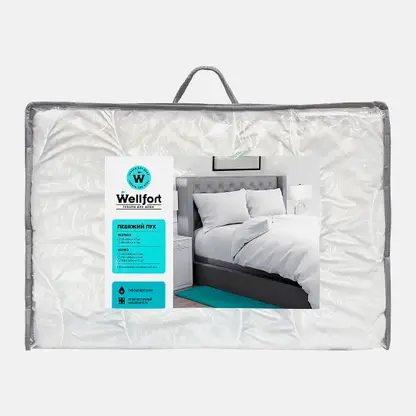 Одеяло евро Лебяжий пух Wellfort 200*220см