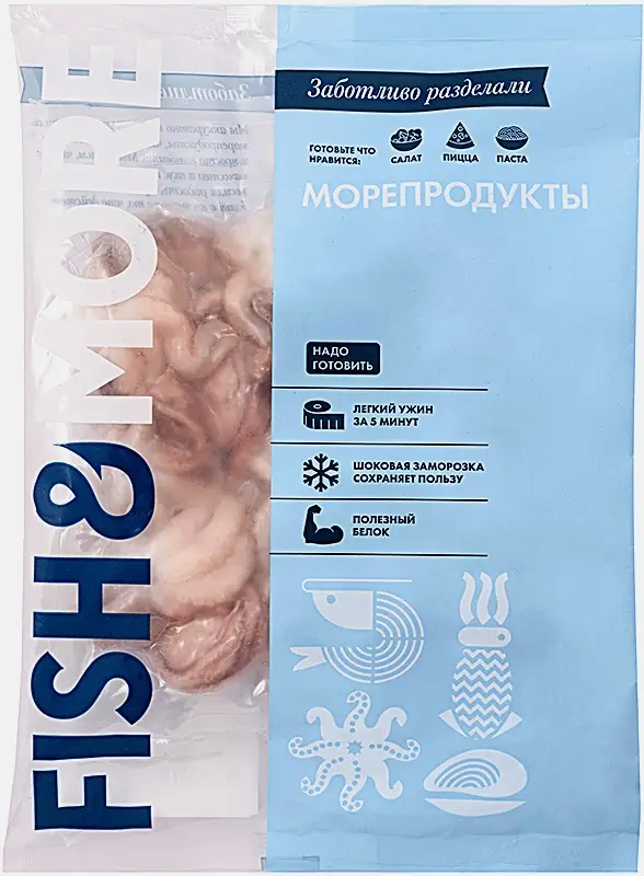 Осьминоги Fish and More свежемороженые 500г