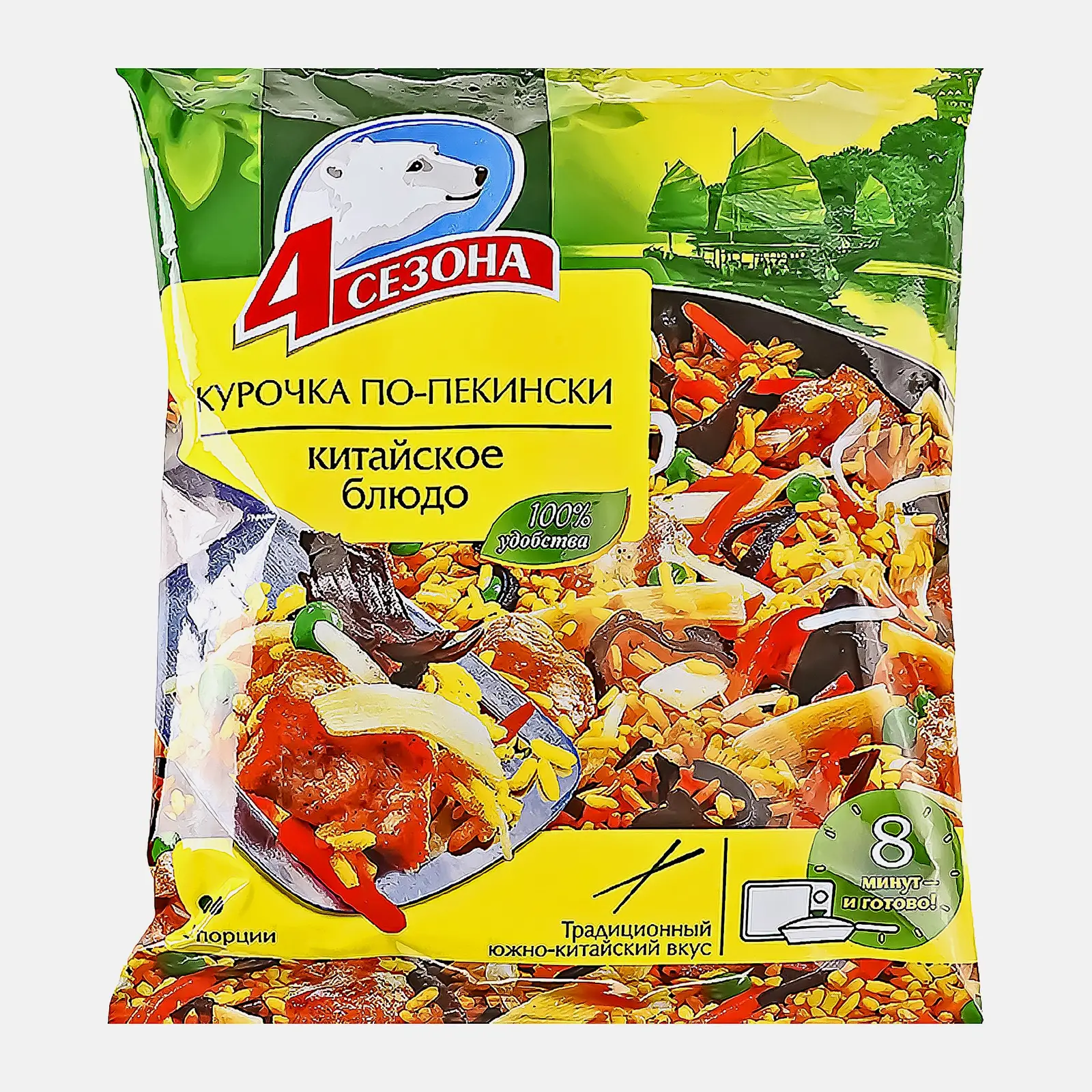 Изображение товара Курица 4 сезона по-Пекински быстрозамороженная 600г готовая смесь для жарки