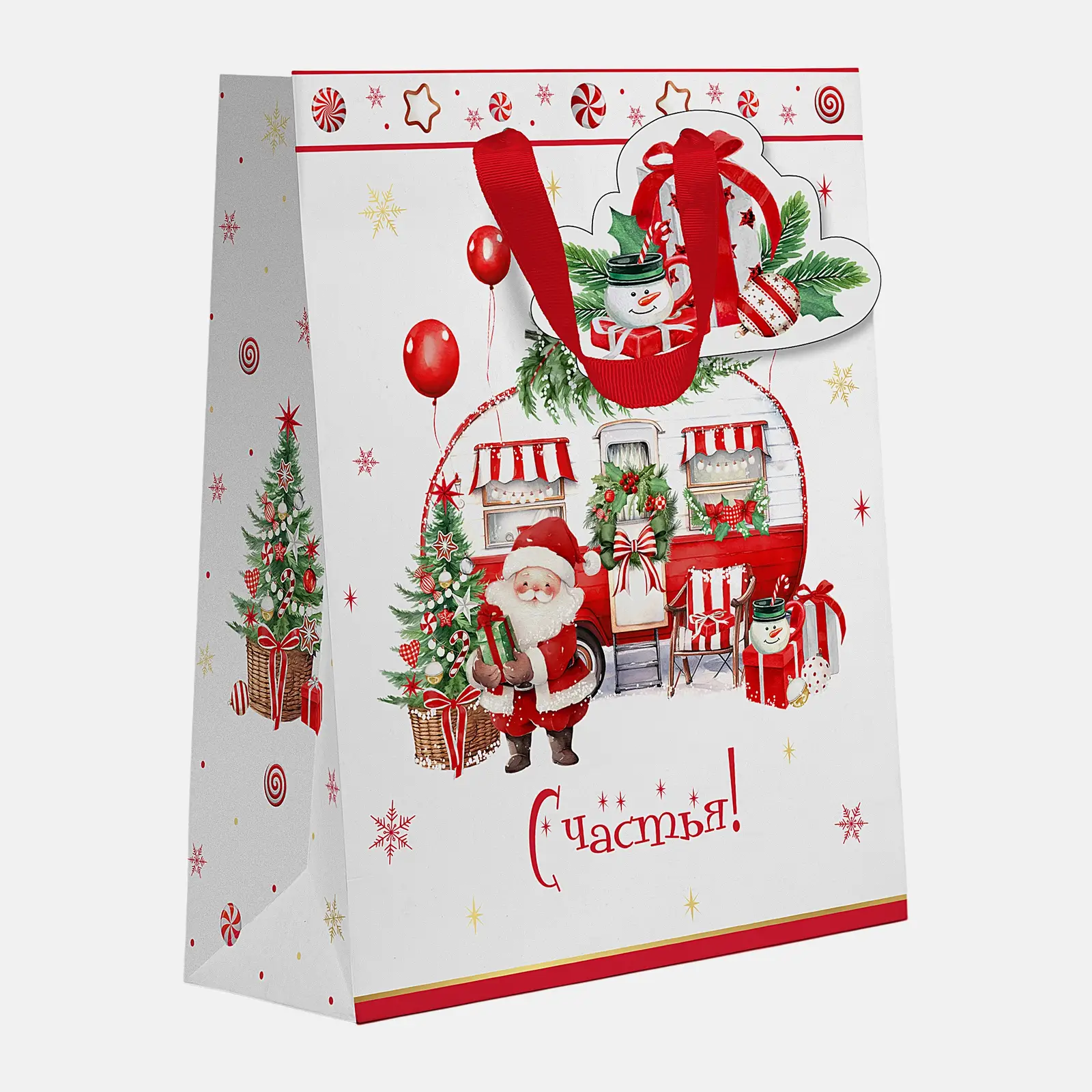 Подарочный пакет New Years Joy Сити Хоум Трейд 41*31*10см в ассортименте - фото 4