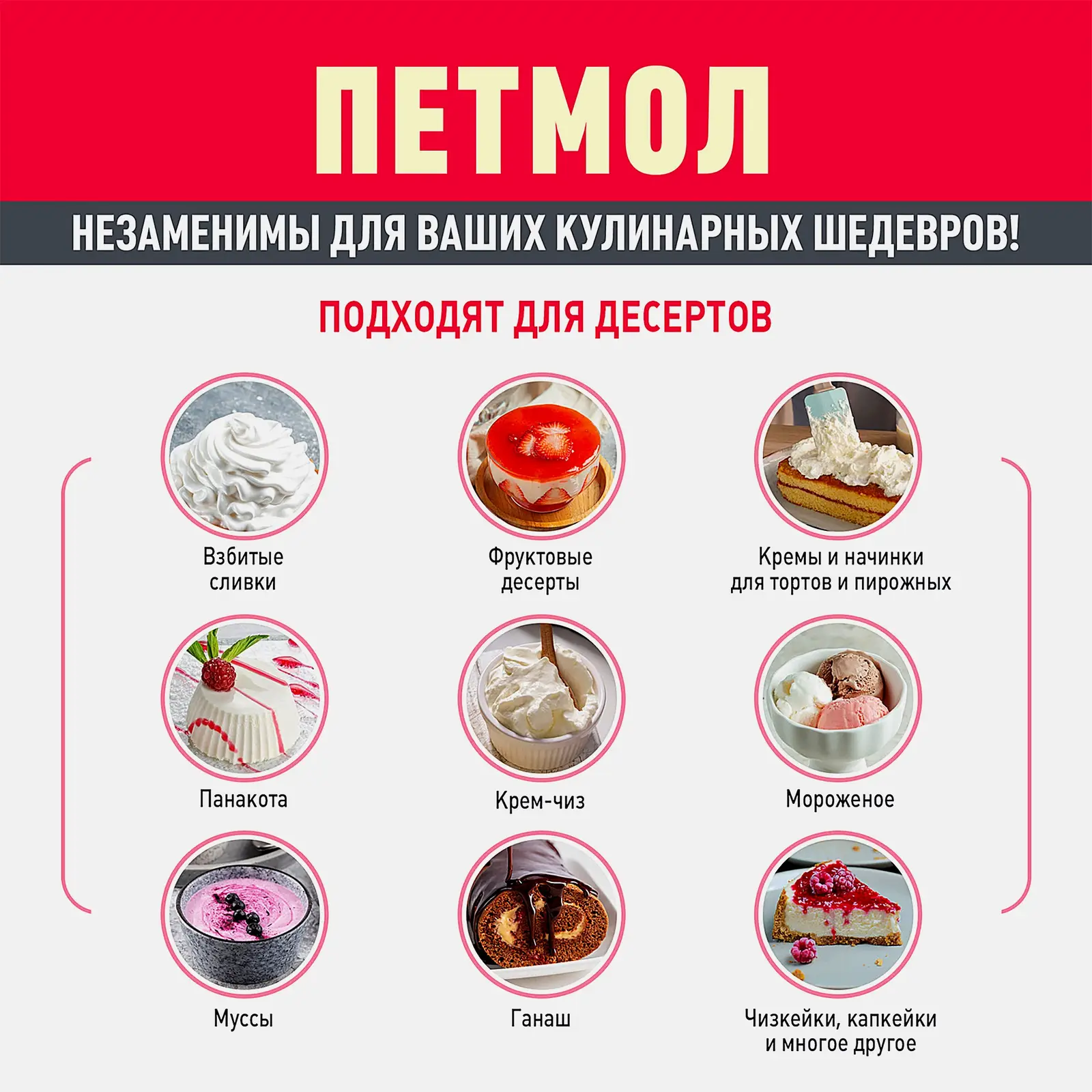 Сливки Петмол для взбивания 33% ультрапастеризованные 1л - фото 4