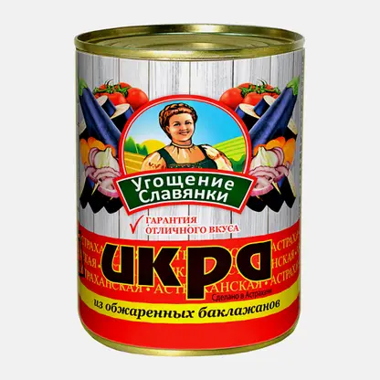 Икра из баклажан Угощение славянки 360г