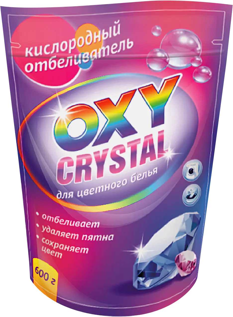 Отбеливатель для цветного белья Oxy Crystal Кислородный 600г