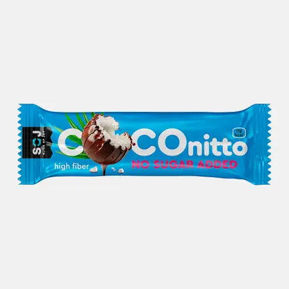 Батончик кокосовый с ванильно-сливочным вкусом без сахара Coconitto Soj 40г