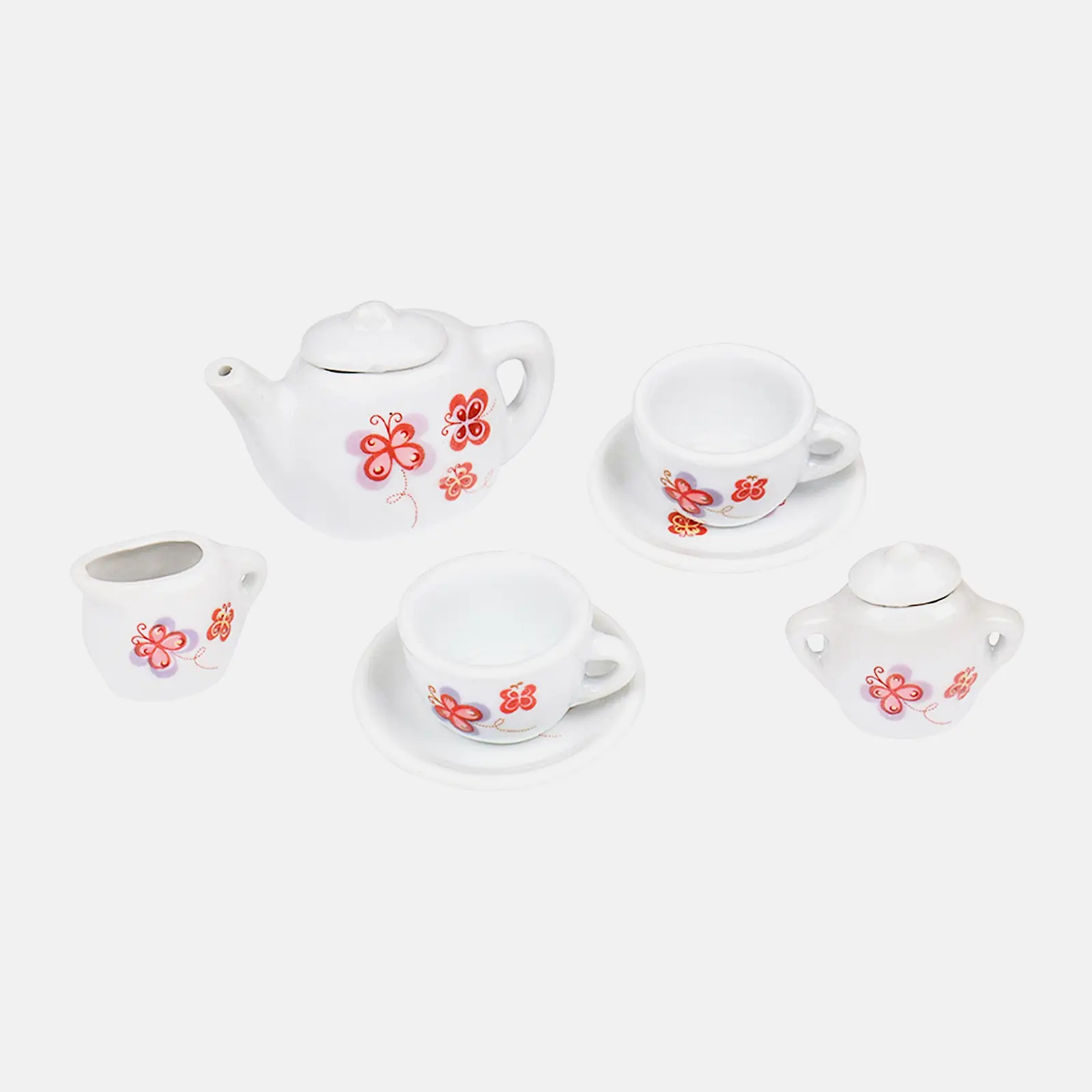 Игровой набор керамической посуды для чаепития 180г 17.5*11.5*3.5см в ассортименте - фото 6