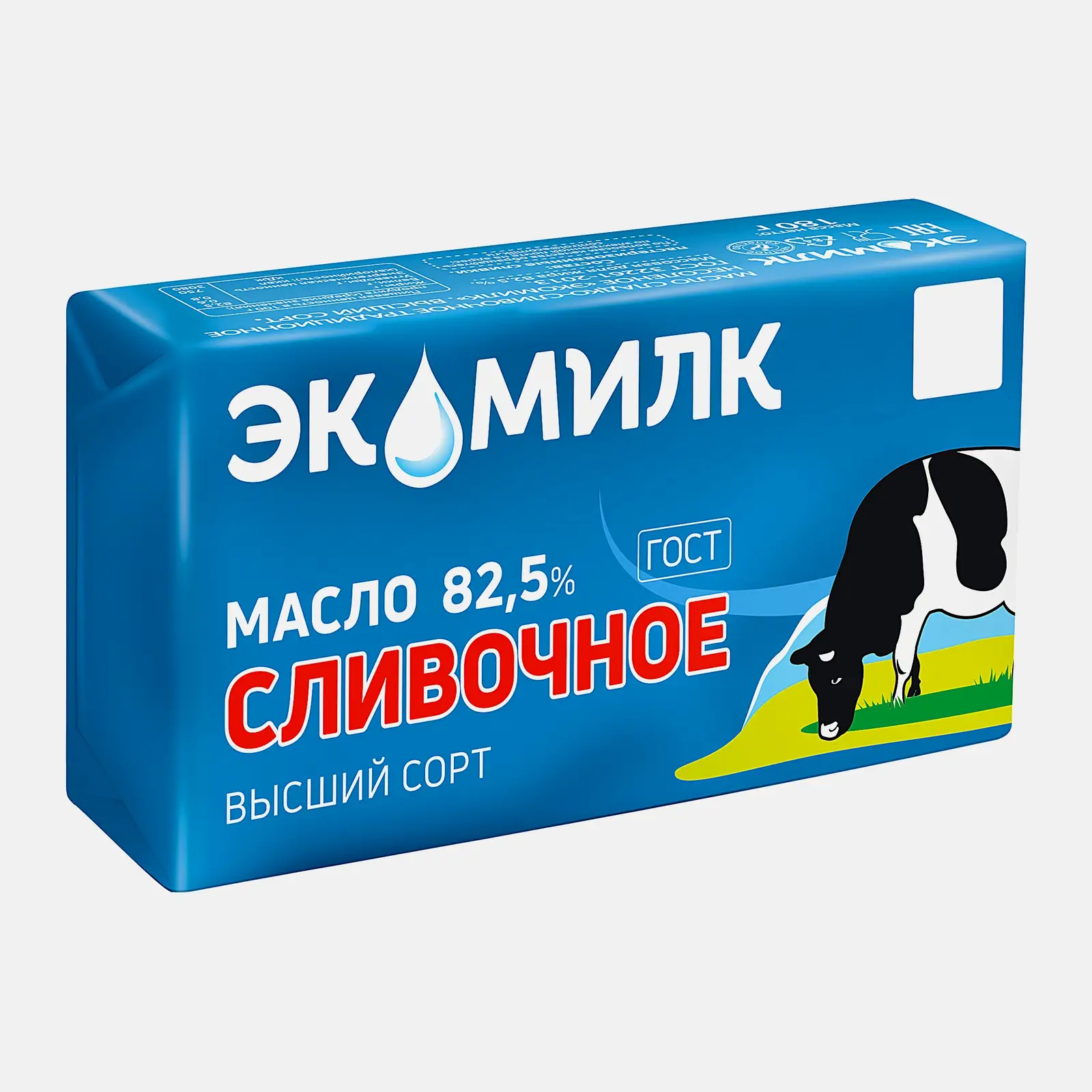 Масло сливочное Экомилк 82.5% 180г