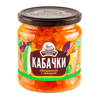 Изображение товара Закуска Семилукская трапеза Кабачки обжаренные с овощами 460г