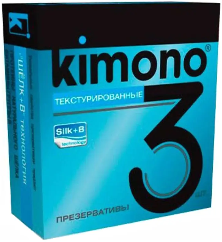 Презервативы Kimono текстурированные 3шт