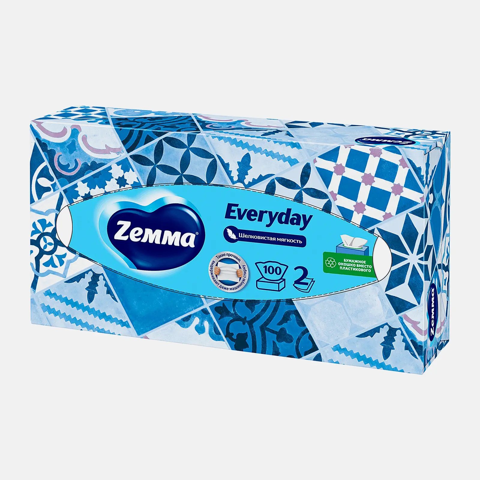 Салфетки бумажные Zewa Everyday 2 слоя 100шт в ассортименте - фото 8