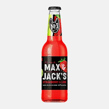 Пивной напиток Max&Jacks клубника и лайм 4.7% 400мл
