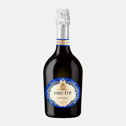 Вино игристое Con-Tre Pinot Grigio белое брют 750мл