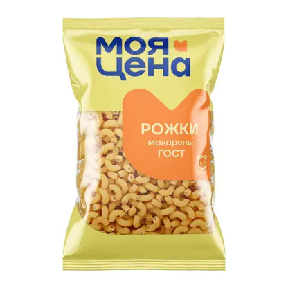Изображение товара Макароны Моя цена Рожки 400г