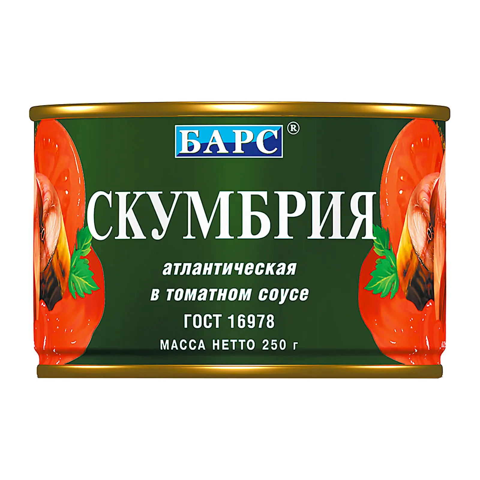 Изображение товара Скумбрия Барс в томатном соусе 250г