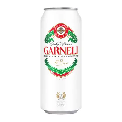 Пивной напиток Garneli светлый фильтрованный пастеризованный 4.7% 500мл