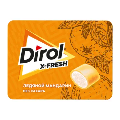 Изображение товара Жевательная резинка со вкусом мандарина Dirol X-Fresh 16г