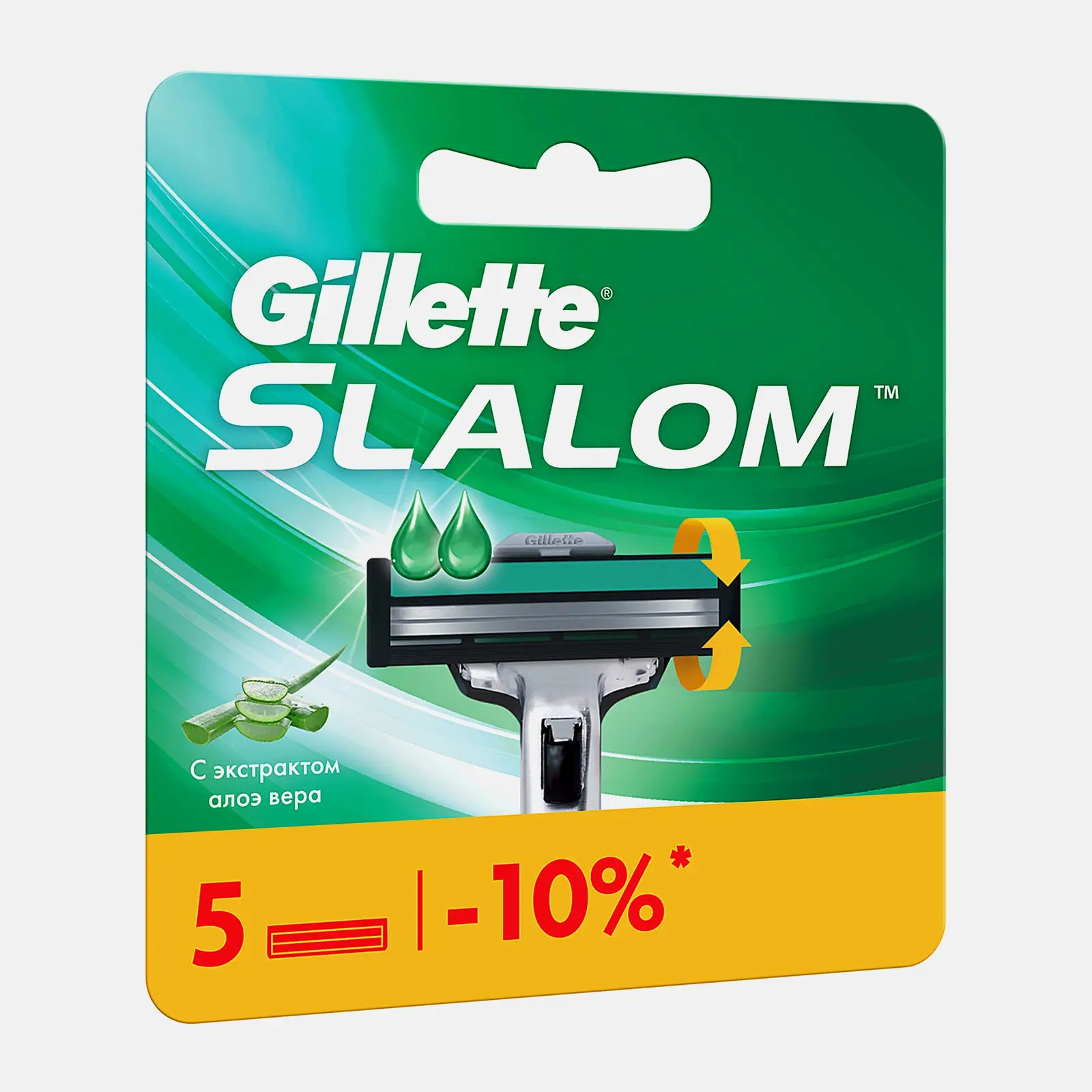 Сменные кассеты для бритья Gillette Slalom 5шт - фото 2