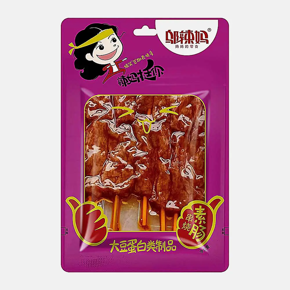 Шашлычки из соевого мяса пряный острый вкус Hot Mam 85г Шашлычки из соевого мяса пряный острый вкус Hot Mam 85г