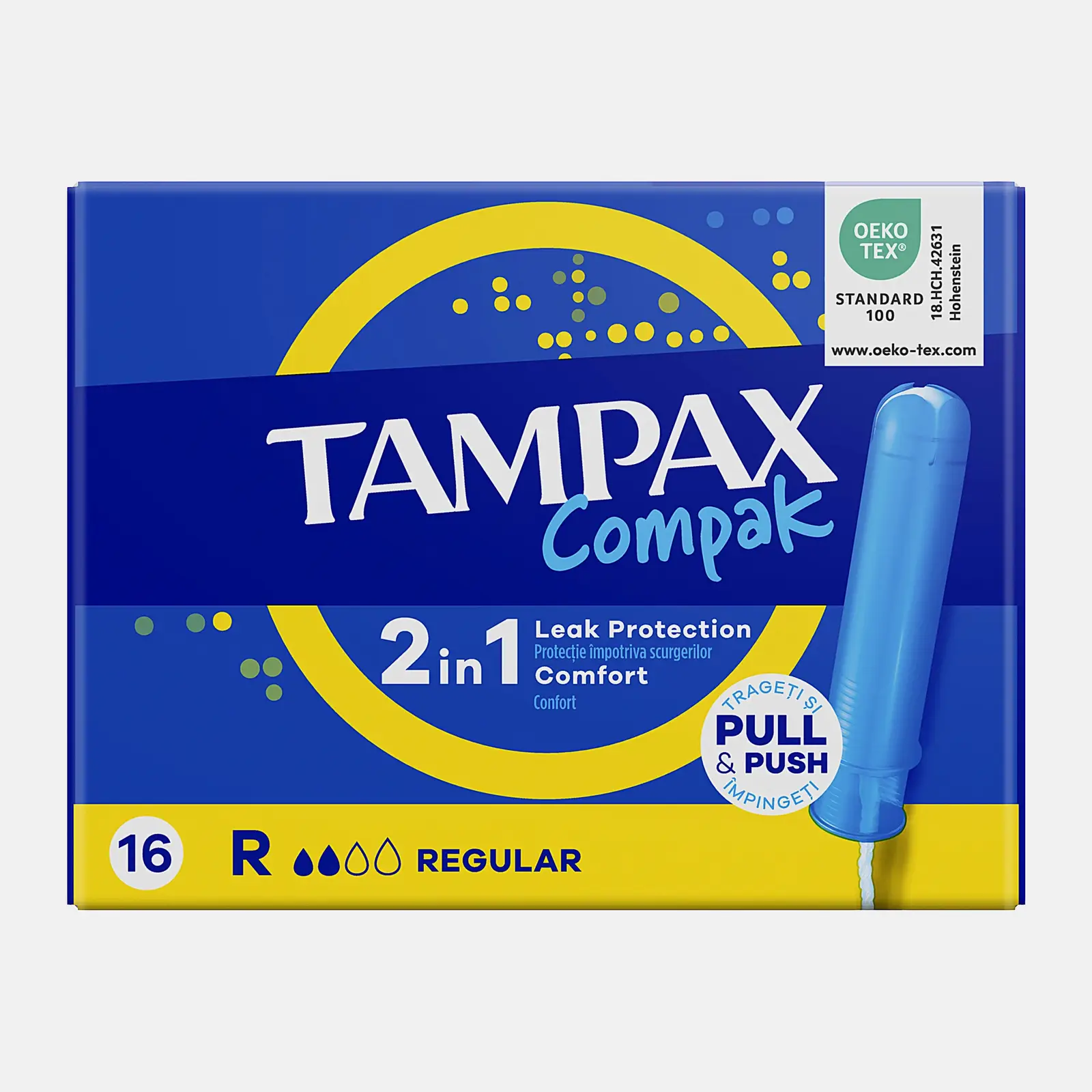 Тампоны Tampax Compak Regular с аппликатором 16шт