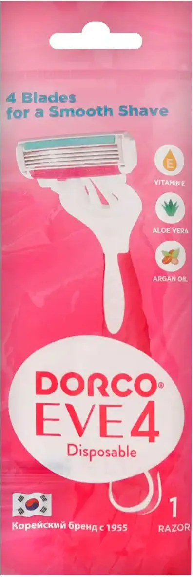 Одноразовый станок для бритья Dorco EVE 4 Disposable женская 4 лезвия 1шт