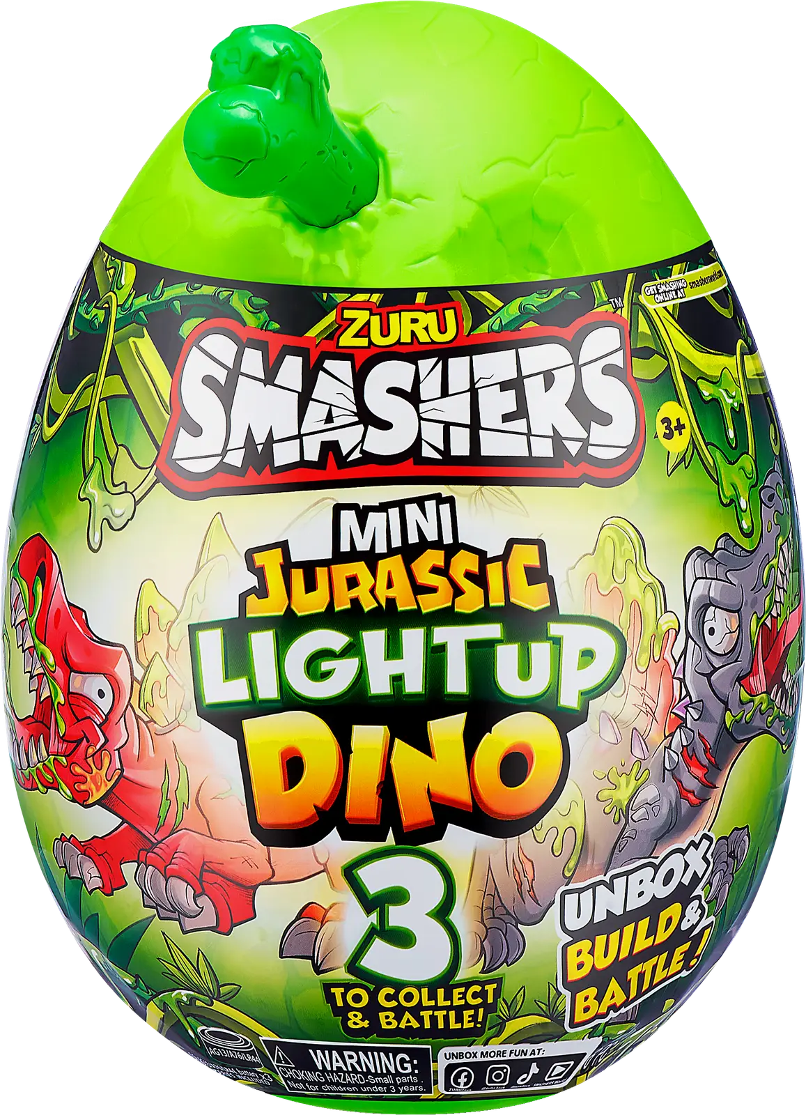 Набор игровой Zuru Smashers mini Jurassic LightUp 369г 19.4*12.5*14.2см